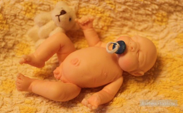 Ирина Мекко, спящий малыш, Fimo Puppen