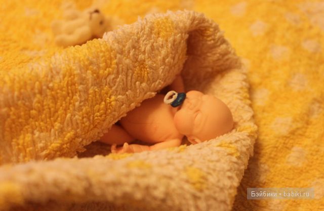 Ирина Мекко, спящий малыш, Fimo Puppen