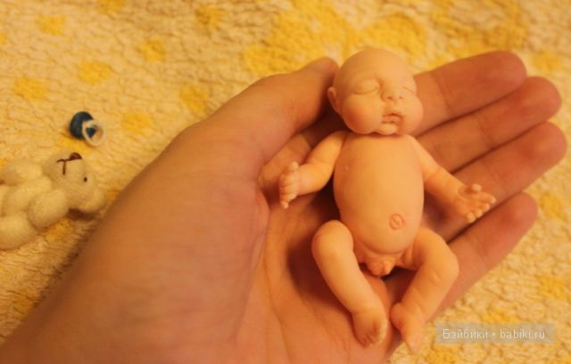 Ирина Мекко, спящий малыш, Fimo Puppen