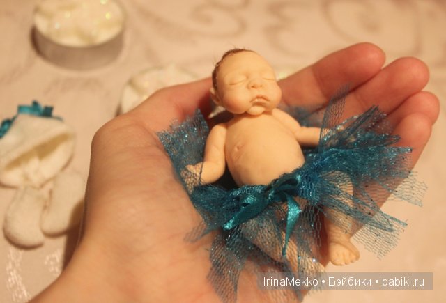 ооак, Ирина Мекко, спящий малыш, малыш из пластики, Fimo Puppen