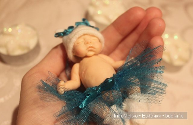 ооак, Ирина Мекко, спящий малыш, малыш из пластики, Fimo Puppen