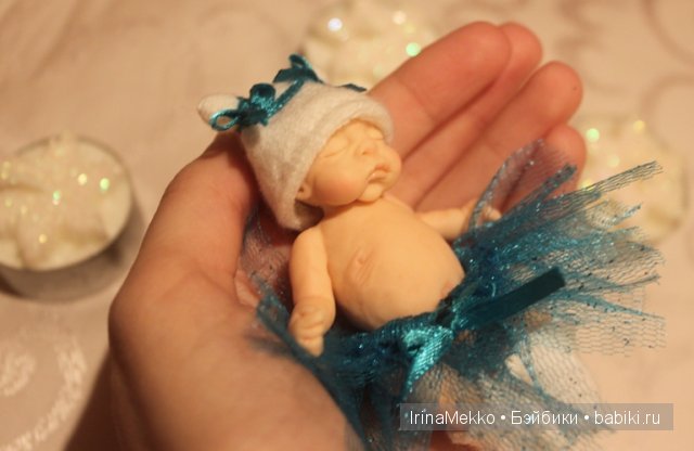 ооак, Ирина Мекко, спящий малыш, малыш из пластики, Fimo Puppen