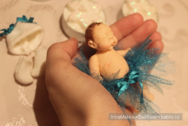 ооак, Ирина Мекко, спящий малыш, малыш из пластики, Fimo Puppen