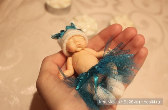 ооак, Ирина Мекко, спящий малыш, малыш из пластики, Fimo Puppen