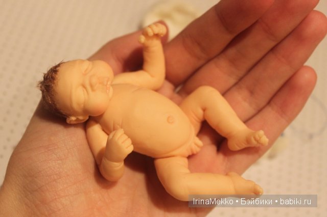 Ирина Мекко, мишка, малыш из пластики, авторская кукла, Fimo Puppen