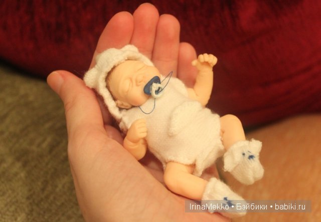 Ирина Мекко, мишка, малыш из пластики, авторская кукла, Fimo Puppen