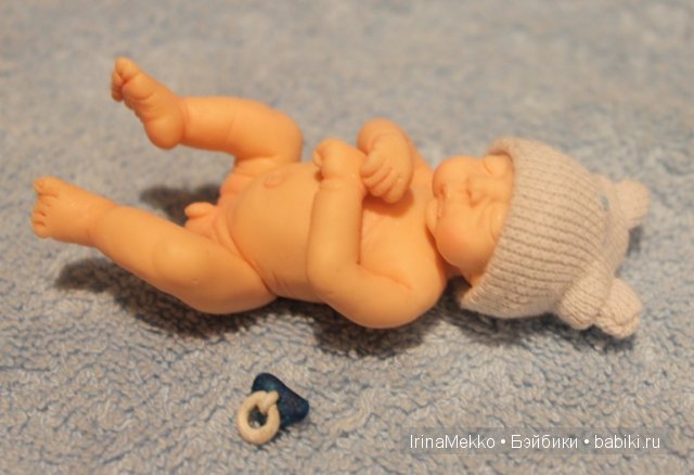 Ирина Мекко, Fimo Puppen, авторская кукла, спящий малыш