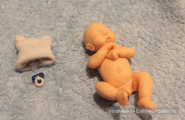 Ирина Мекко, Fimo Puppen, авторская кукла, спящий малыш