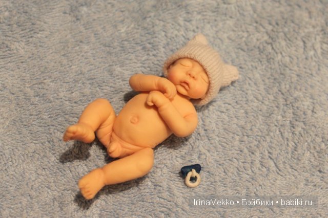 Ирина Мекко, Fimo Puppen, авторская кукла, спящий малыш