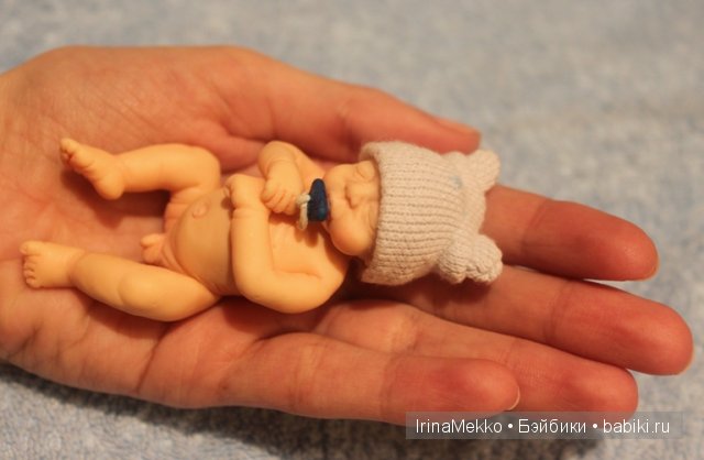Ирина Мекко, Fimo Puppen, авторская кукла, спящий малыш
