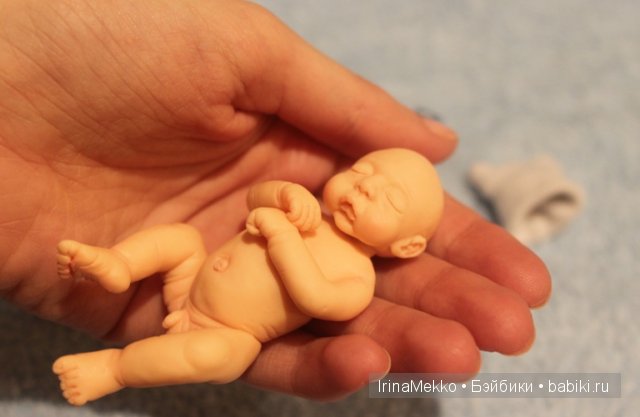 Ирина Мекко, Fimo Puppen, авторская кукла, спящий малыш