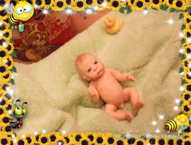 Авторская кукла Ирины Мекко, Тёмочка, малыш из пластики, Fimo Puppen