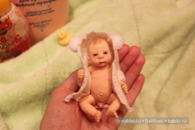 Авторская кукла Ирины Мекко, Тёмочка, малыш из пластики, Fimo Puppen