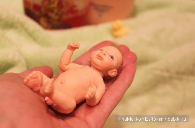 Авторская кукла Ирины Мекко, Тёмочка, малыш из пластики, Fimo Puppen