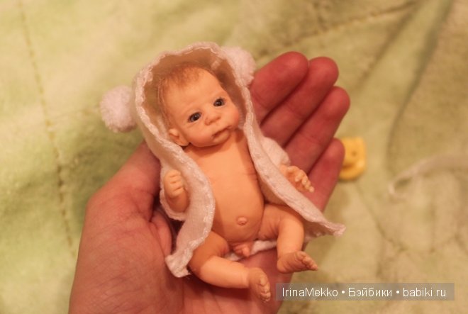 Авторская кукла Ирины Мекко, Тёмочка, малыш из пластики, Fimo Puppen