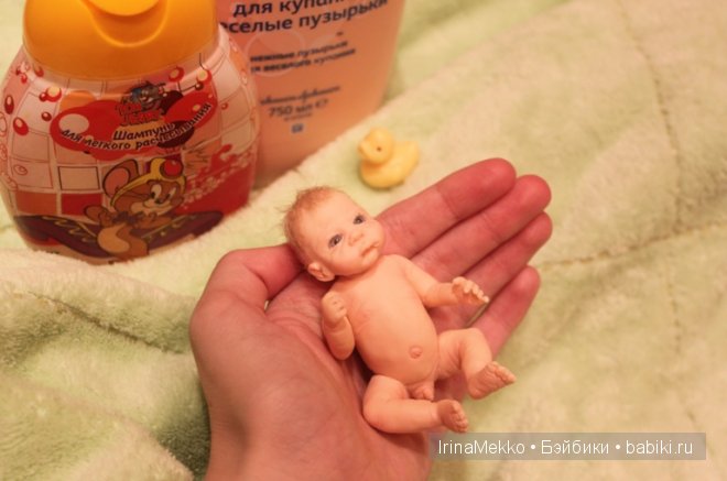 Авторская кукла Ирины Мекко, Тёмочка, малыш из пластики, Fimo Puppen