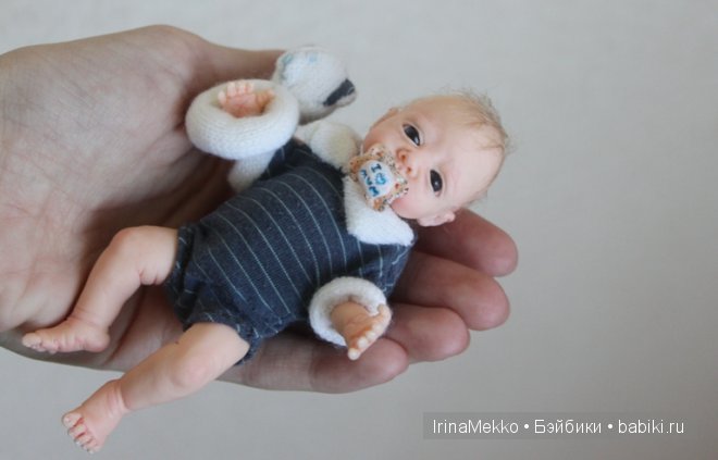 Авторская кукла Ирины Мекко, Fimo Puppen, синие глаза