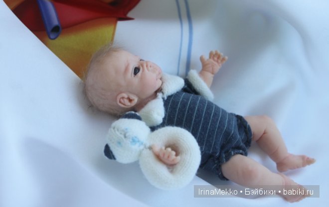 Авторская кукла Ирины Мекко, Fimo Puppen, синие глаза