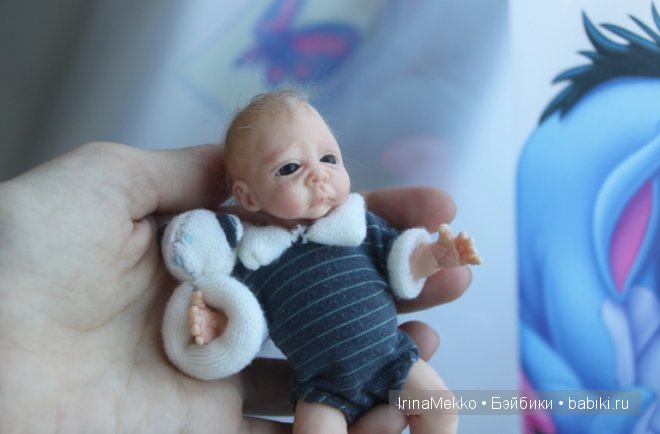 Авторская кукла Ирины Мекко, Fimo Puppen, синие глаза