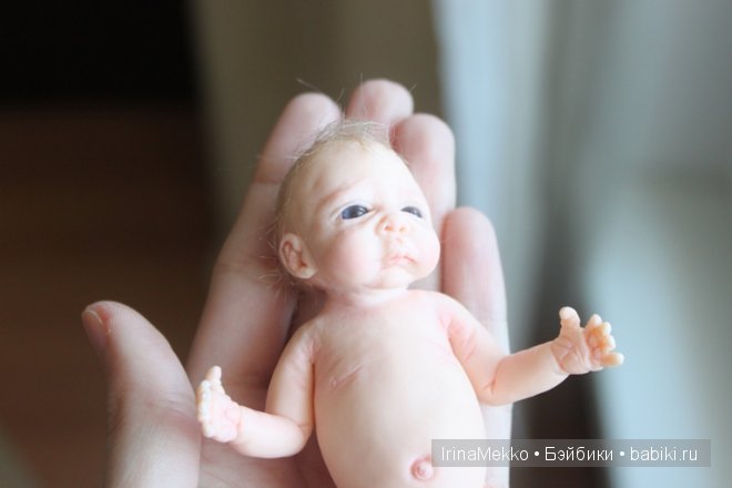 Авторская кукла Ирины Мекко, Fimo Puppen, синие глаза