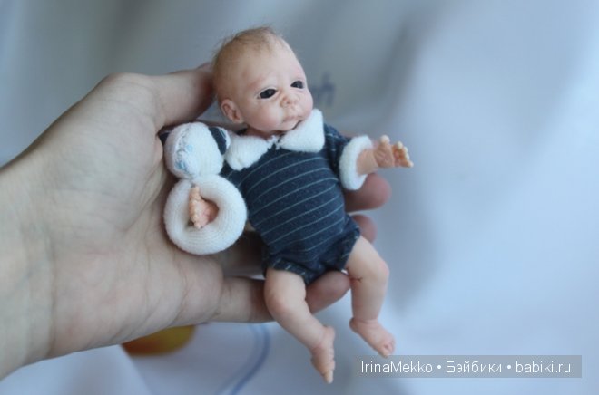 Авторская кукла Ирины Мекко, Fimo Puppen, синие глаза