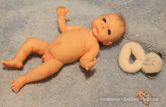 Авторская кукла Ирины Мекко, Fimo Puppen, синие глаза