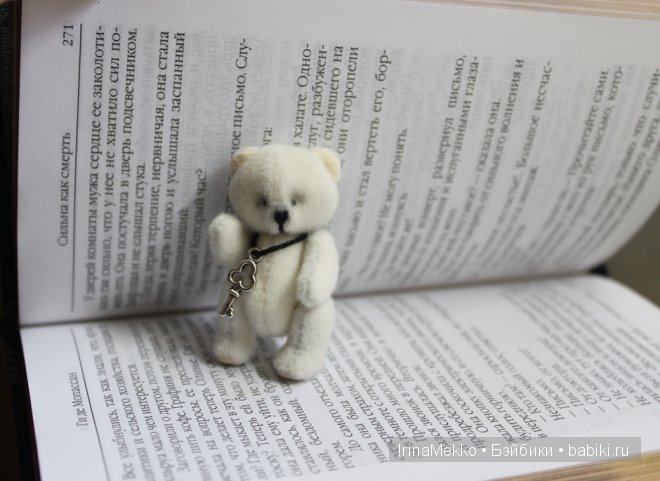 Авторская игрушка Ирины Мекко, мини-мишка