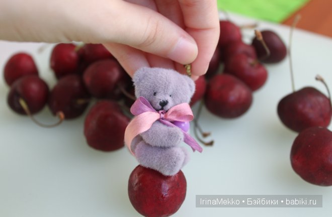 Авторская игрушка Ирины Мекко, мини-мишка