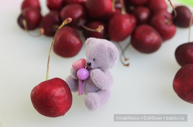 Авторская игрушка Ирины Мекко, мини-мишка