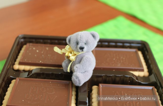 Авторская игрушка Ирины Мекко, мини-мишка