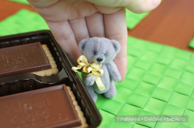 Авторская игрушка Ирины Мекко, мини-мишка