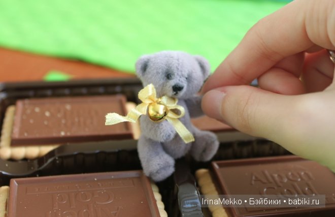 Авторская игрушка Ирины Мекко, мини-мишка