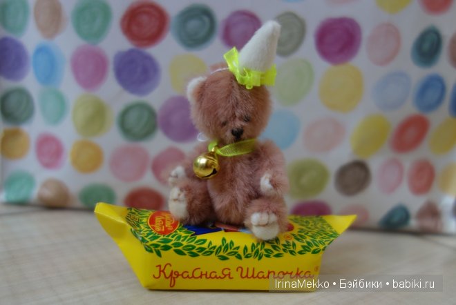 Авторская игрушка Ирины Мекко, мини-мишка Авторская игрушка Ирины Мекко, мини-мишка