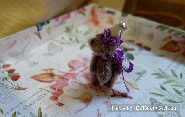 Авторская игрушка Ирины Мекко, мини медвежонок