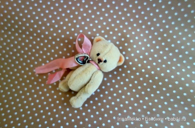 авторская игрушка Ирины Мекко, мини мишка