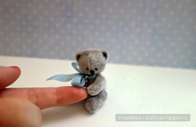 авторская игрушка Ирины Мекко, мини мишка