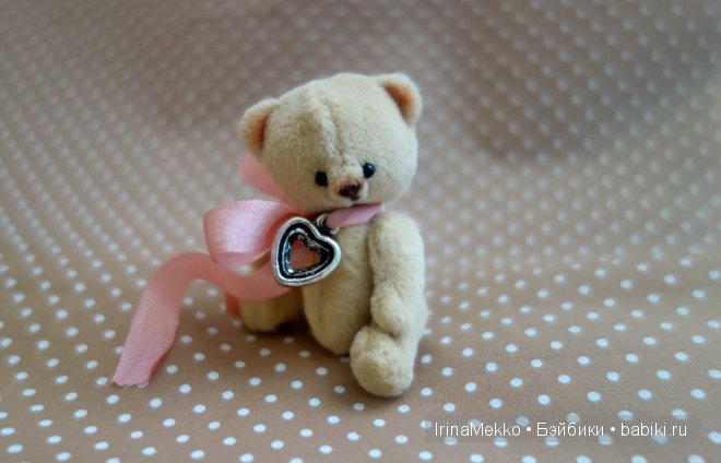 авторская игрушка Ирины Мекко, мини мишка