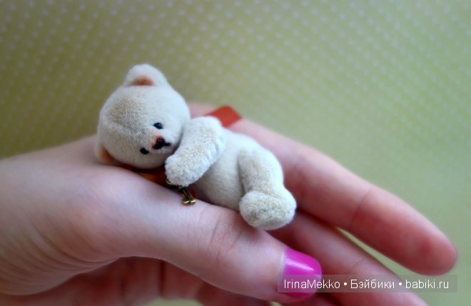 авторская игрушка Ирины Мекко, мини мишка
