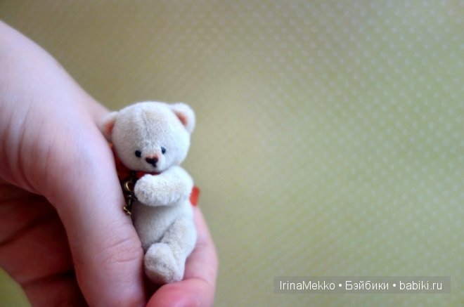 авторская игрушка Ирины Мекко, мини мишка