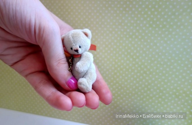 авторская игрушка Ирины Мекко, мини мишка