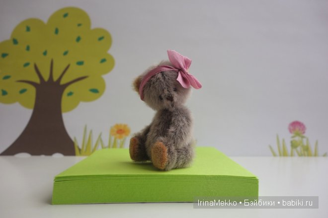 авторская игрушка Ирины Мекко, мини мишка