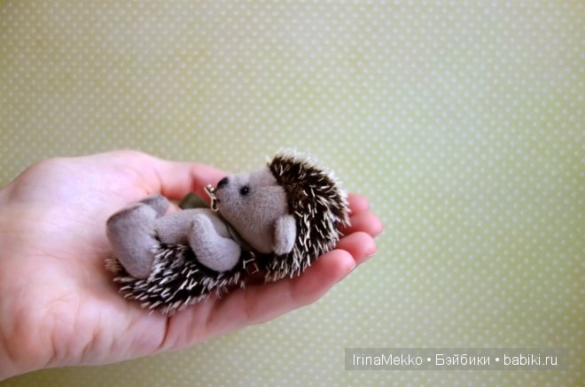 авторская игрушка Ирины Мекко, ёжик