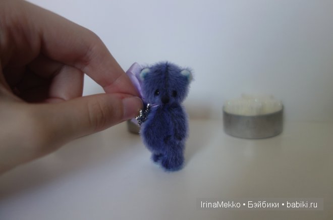 авторская игрушка Ирины Мекко, мини мишка