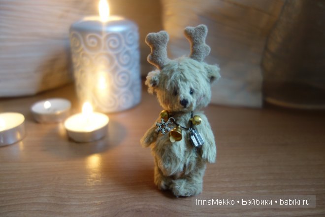 авторская игрушка Ирины Мекко, мини оленёнок