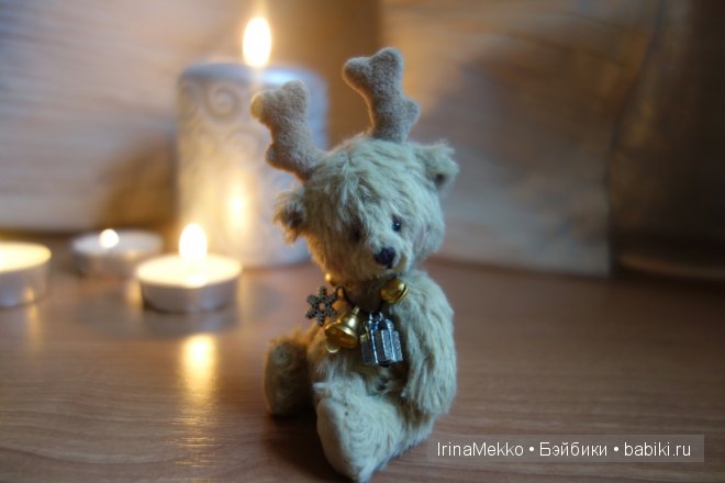 авторская игрушка Ирины Мекко, мини оленёнок