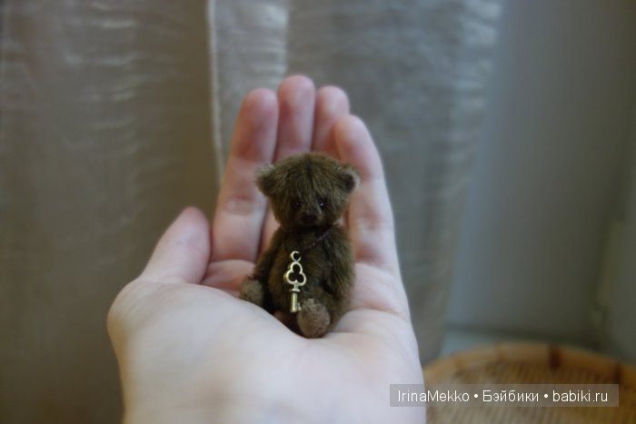 авторская игрушка Ирины Мекко, мини мишка