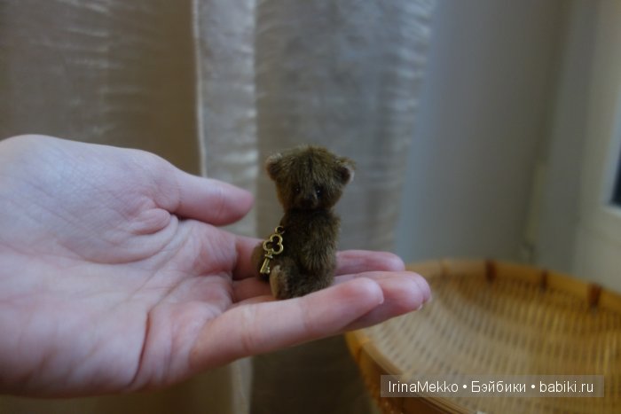 авторская игрушка Ирины Мекко, мини мишка