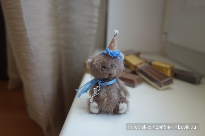 авторская игрушка Ирины Мекко, мини мишка