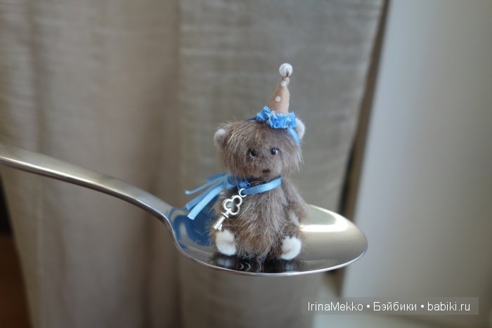 авторская игрушка Ирины Мекко, мини мишка