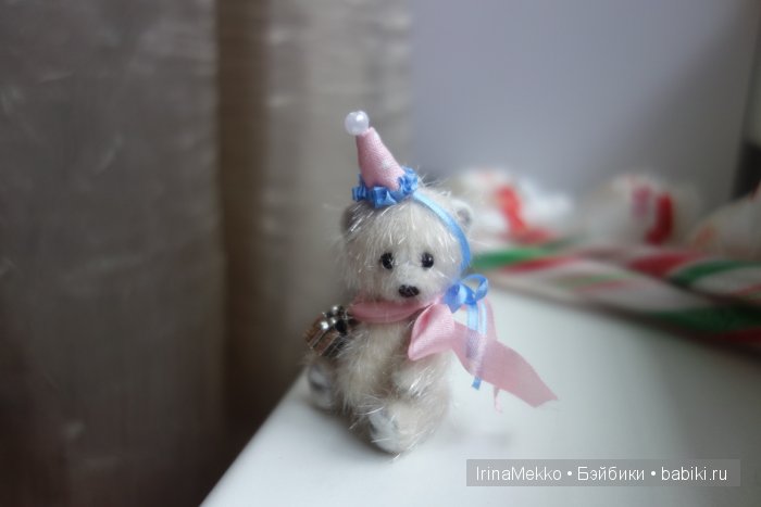 авторская игрушка Ирины Мекко, мини мишка